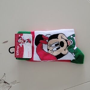 3/12 NWT Minnie Mouse Christmas Socks